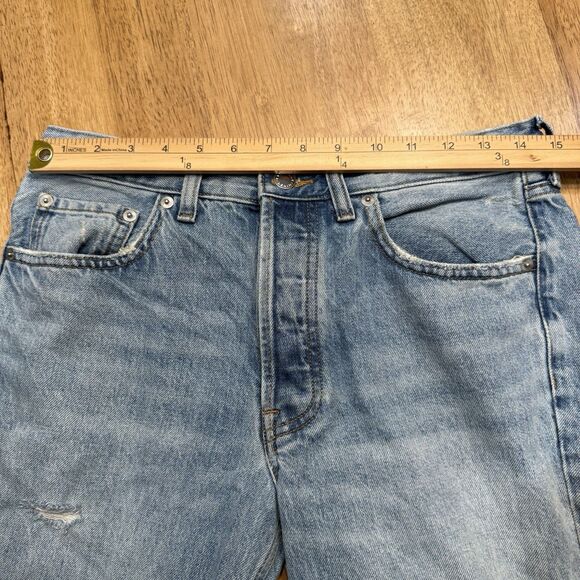 Everlane The Everybody Jean Womens Size E3 Short 29x29 Distressed Button Fly - Picture 3 of 14